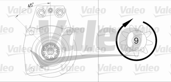 Starter Valeo 455505