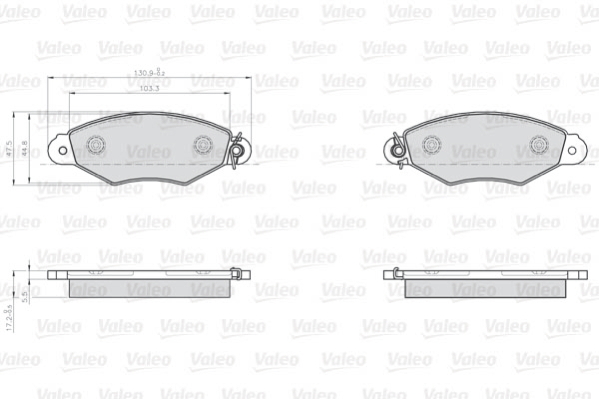 Remblokset Valeo 872807