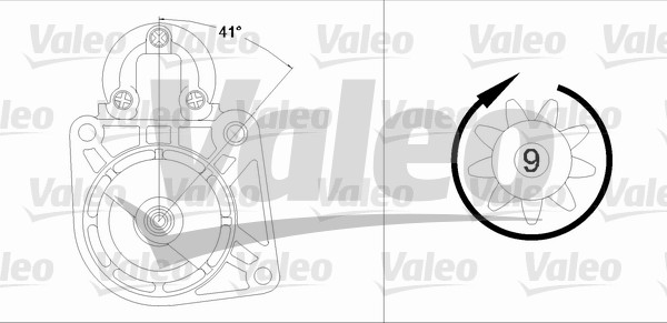 Starter Valeo 458195