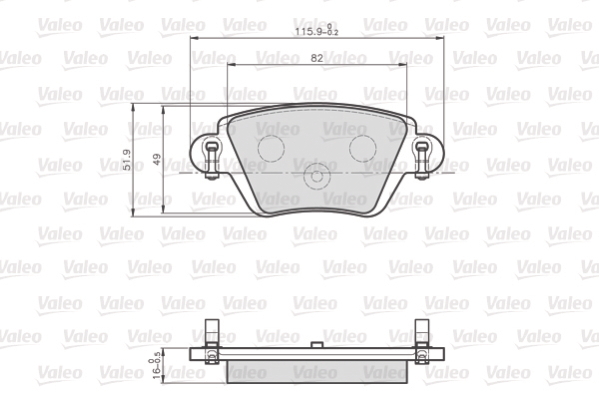 Remblokset Valeo 872557