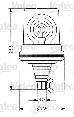 Valeo Zwaailicht  084552