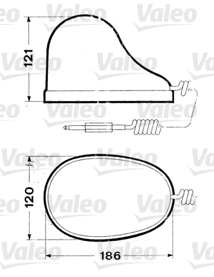 Valeo Zwaailicht  084654