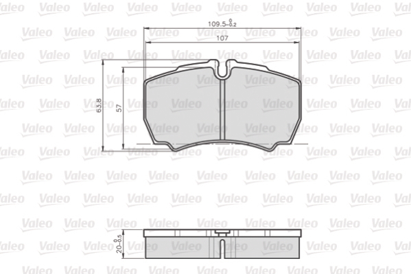 Valeo Remblokset 872123