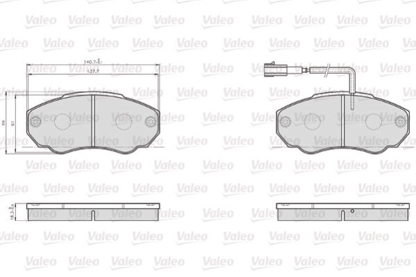 Valeo Remblokset 872918