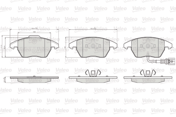 Valeo Remblokset 872587