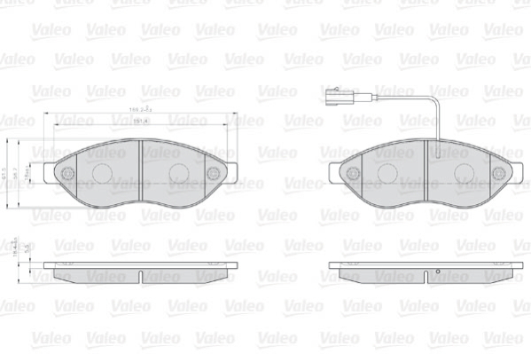 Valeo Remblokset 873468