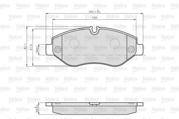 Valeo Remblokset 872192