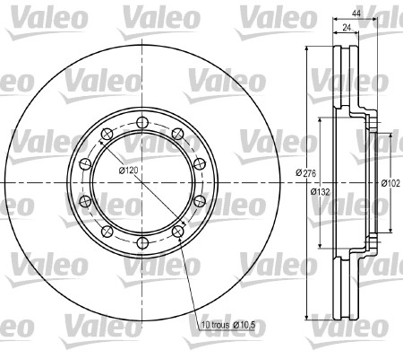 Remschijven Valeo 187019