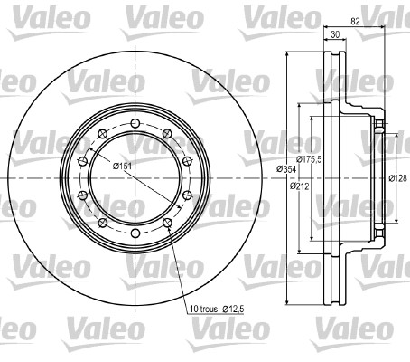 Remschijven Valeo 187020