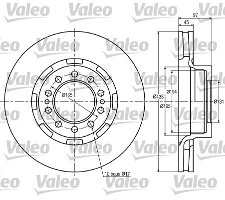 Remschijven Valeo 187024