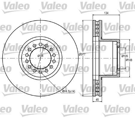 Remschijven Valeo 187048