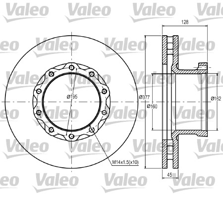 Remschijven Valeo 187049