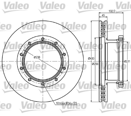 Remschijven Valeo 187051