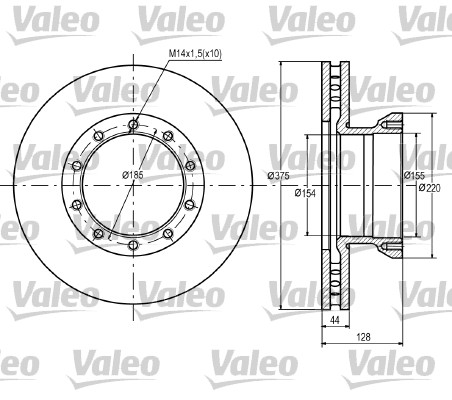Remschijven Valeo 187066
