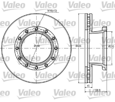 Remschijven Valeo 187069