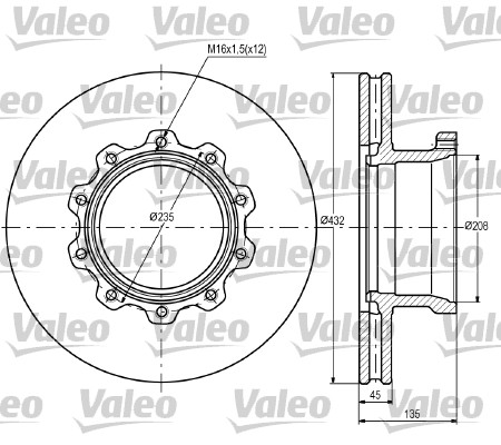 Remschijven Valeo 187077