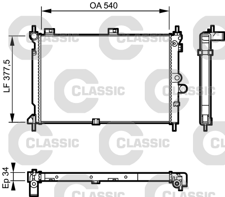 Radiateur Valeo 231022