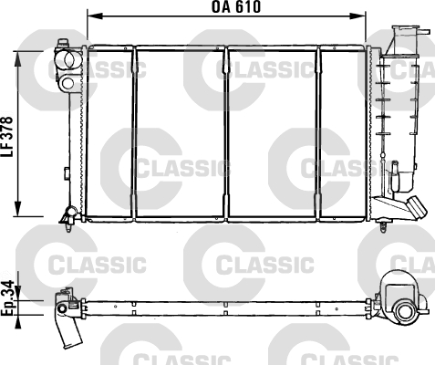 Radiateur Valeo 231181