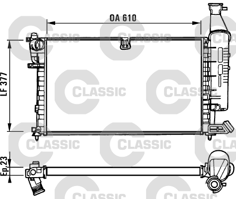 Radiateur Valeo 231296