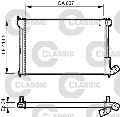 Radiateur Valeo 231297