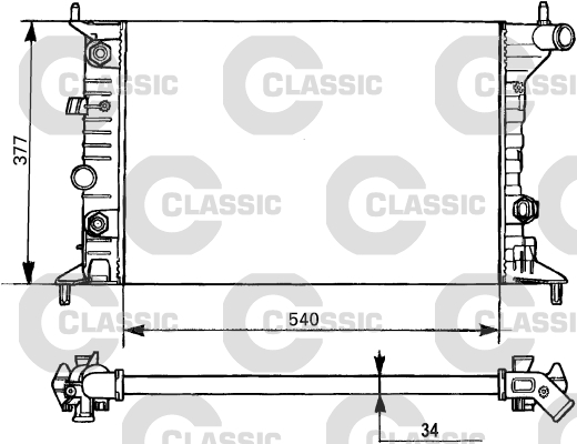 Radiateur Valeo 231393