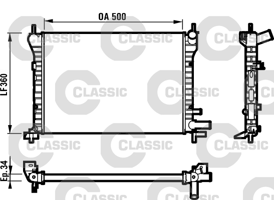 Radiateur Valeo 231617