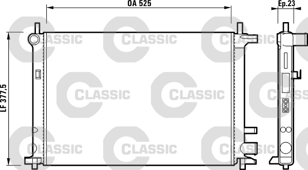 Radiateur Valeo 231736