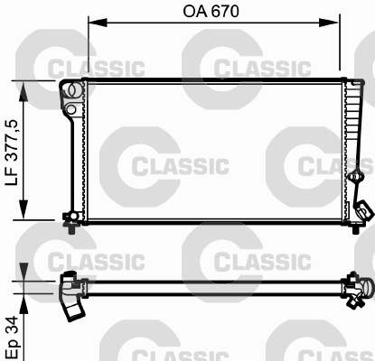 Radiateur Valeo 231743
