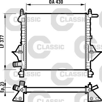 Radiateur Valeo 232051