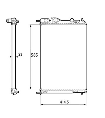 Radiateur Valeo 232316