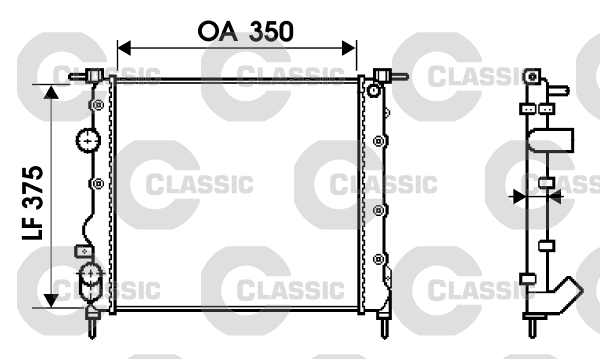 Radiateur Valeo 232338