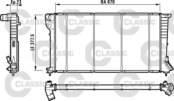 Radiateur Valeo 232517