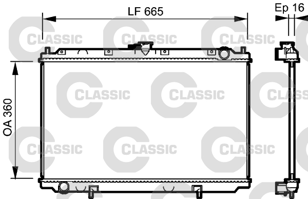 Radiateur Valeo 232528