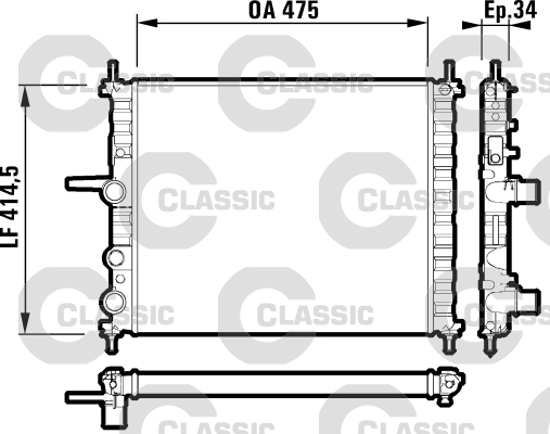 Radiateur Valeo 232557