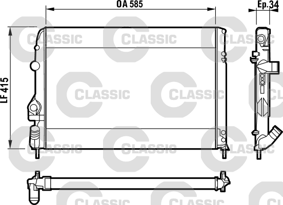 Radiateur Valeo 232559