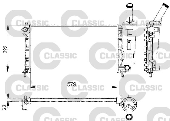 Radiateur Valeo 232578