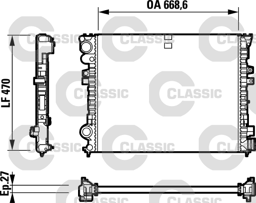 Radiateur Valeo 232692