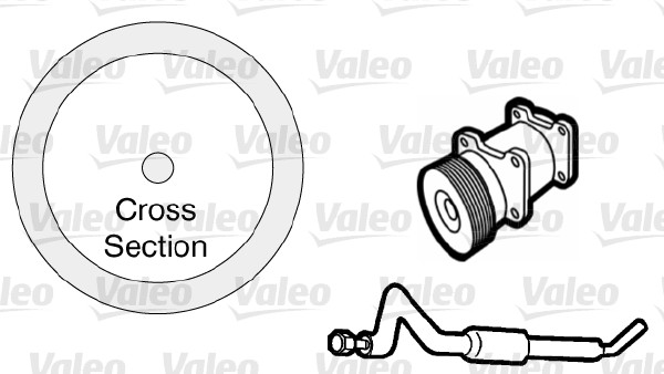 Koelmiddelbuis pakking Valeo 509766