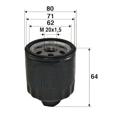 Oliefilter Valeo 586003