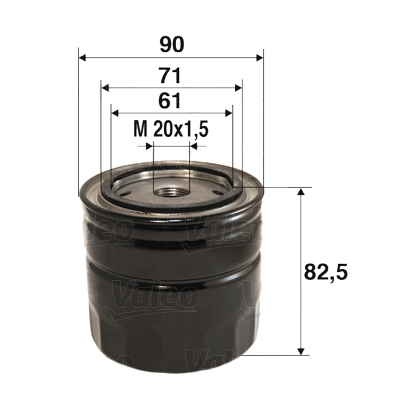 Oliefilter Valeo 586016
