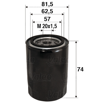 Oliefilter Valeo 586017