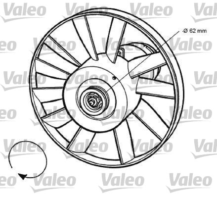 Ventilatorwiel-motorkoeling Valeo 696032