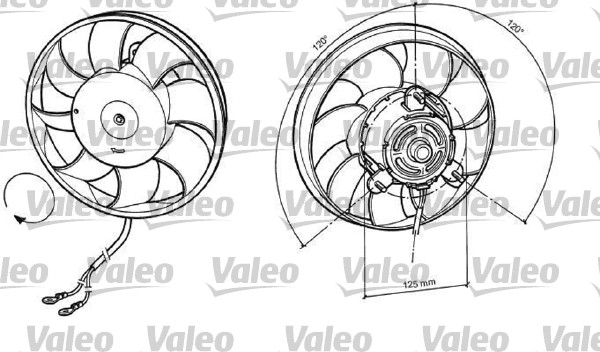 Ventilatorwiel-motorkoeling Valeo 696037