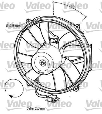 Ventilatorwiel-motorkoeling Valeo 696062