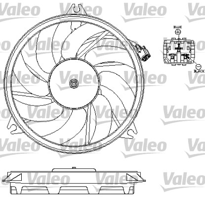 Ventilatorwiel-motorkoeling Valeo 696069