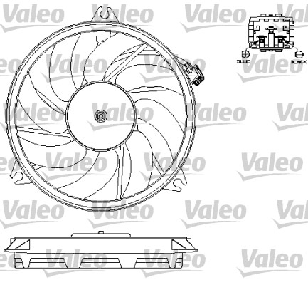 Ventilatorwiel-motorkoeling Valeo 696073