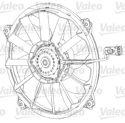 Ventilatorwiel-motorkoeling Valeo 696091