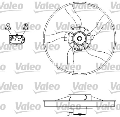 Ventilatorwiel-motorkoeling Valeo 696134