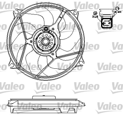 Ventilatorwiel-motorkoeling Valeo 696137