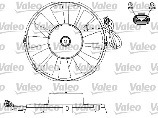 Ventilatorwiel-motorkoeling Valeo 696172